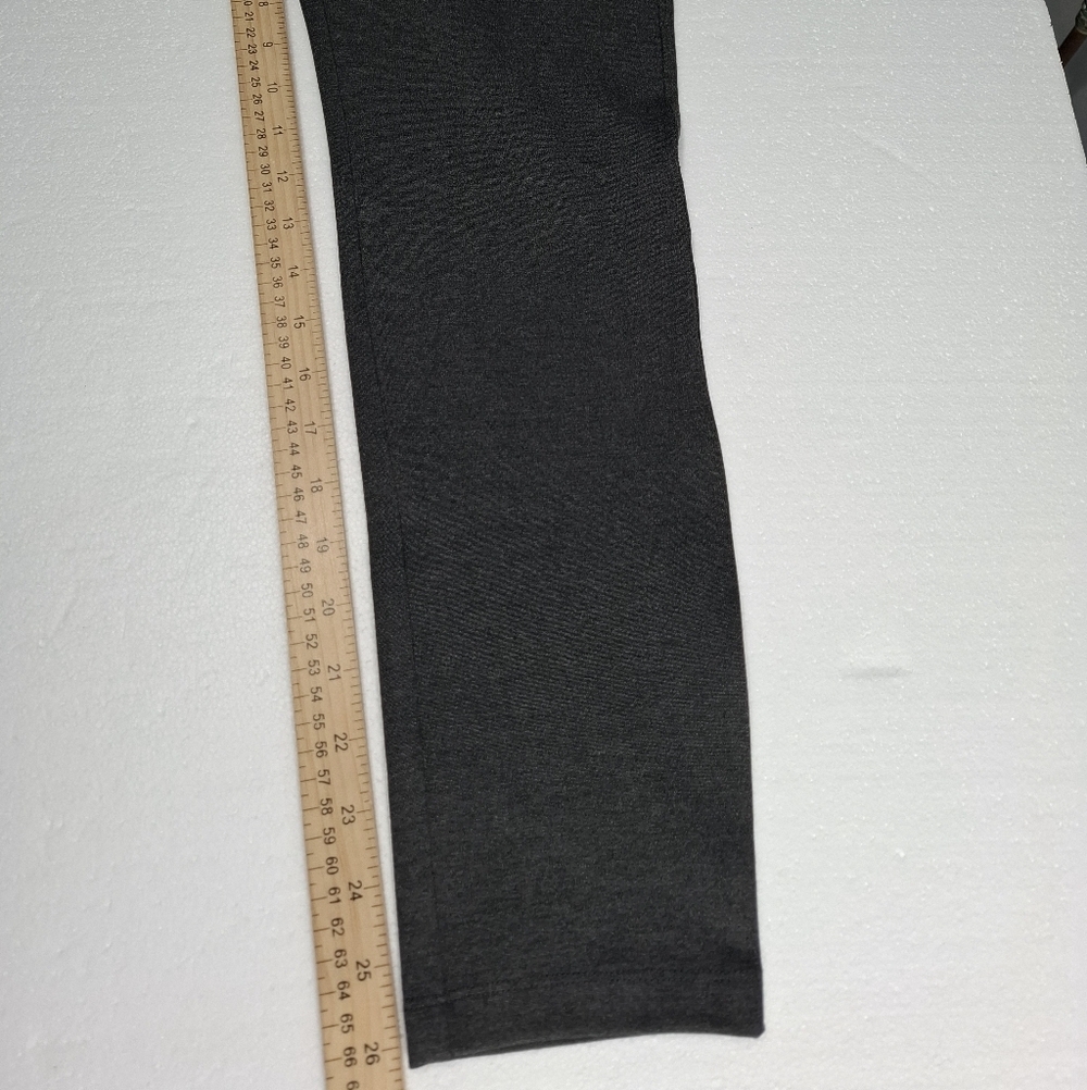 Quince Ultra-Stretch Ponte Skinny Cropped Pants Quiet Luxury Career Charcoal M - Picture 12 of 15